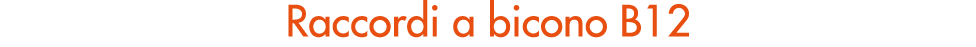 Raccordi a bicono B12