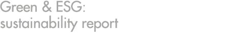 Green & ESG: sustainability report